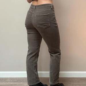 Quince Organic Stretch Corduroy Straight Leg Pants Size 4 Seaweed